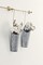 2 Pck Galvanized Metal Wall Planter Farmhouse Wall Vase for Artificial Plants Flowers, Rustic Hanging Fake Flowers Holder Country Home Bedroom Living Room Decor Set of 2, Silver, Small